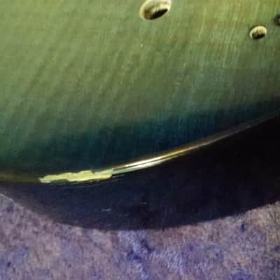MIJ Jackson Dinky Blue Burst Flamed Maple Body image 8