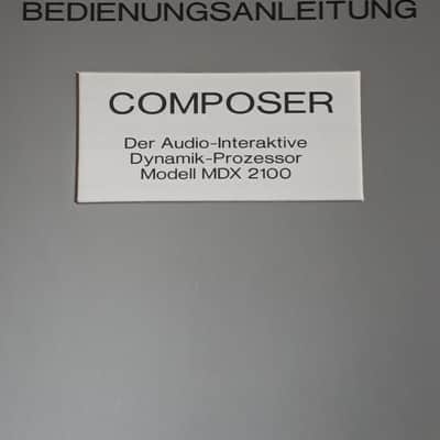 Operating Manual for Behringer Composer MDX 2100 in English and German1995 image 9