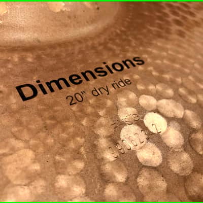 Paiste Signature Dimensions 20" Dry Ride Cymbal 2485g from 1999 ~ CONTROLLED DARK PING with Sound File! image 2