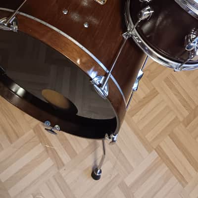 Vintage Refurbished Tromsa Beech Shell Jazz Drumset 20" 10" 13" Frankenstein Custom 70er Jahre - Natur Braun Walnuss image 19
