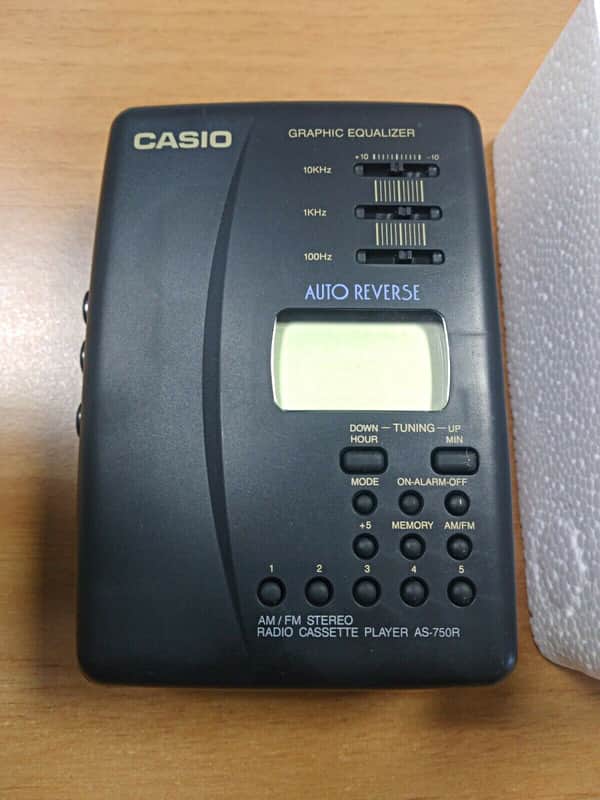 Casio AS-750R Walkman Stéréo AM/FM - Vintage 1990 - Neuf De Stock (pixels LCD Morts)