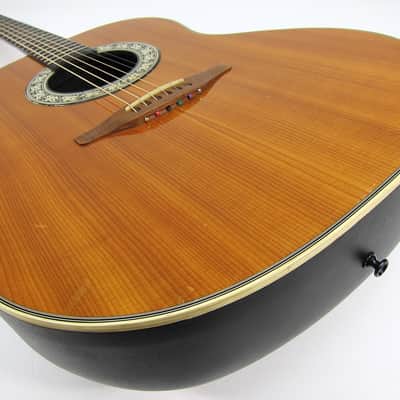 Vintage 1975 Ovation Balladeer 1111-4 Deep Bowl Acoustic Guitar w Orig Case Plays & Sounds Great! image 1