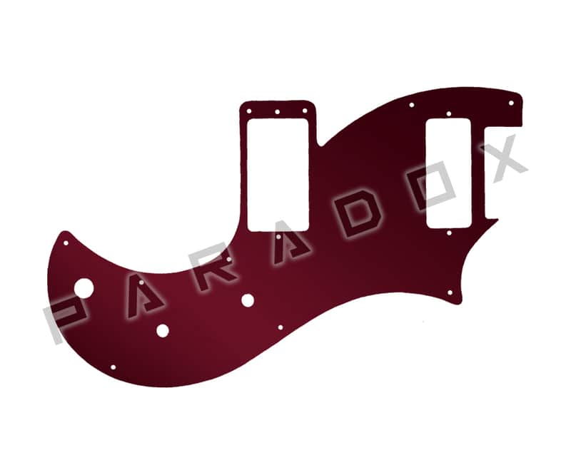 Custom Pickguard For 2020 - 2024 Made in America PRS S2 Vela Type-D Single-coil - Red Mirror Acrylic .125" image 1