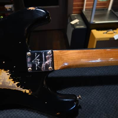 Fender Custom Shop LTD Dual Mag II Stratocaster Relic 2021 - Aged Black over 3-Color Sunburst #3023 image 10