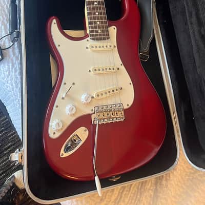 LEFT-HANDED Fender American Series Stratocaster 2003-2004 |chrome red|rosewood|OHSC & case candy image 6