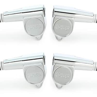 Grover 144C Mini Bass Tuning Machines Set - 2+2 - Chrome image 2