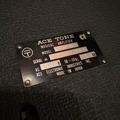 Ace Tone Solid State Bass-6 MIJ 1960s - 1970s Japan - Black image 6