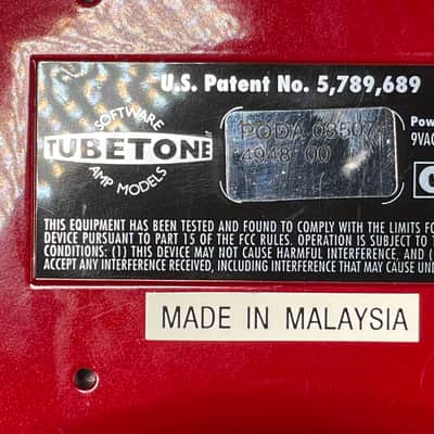 Line 6  POD Guitar Multi-Effects Processor 1998 - red image 4
