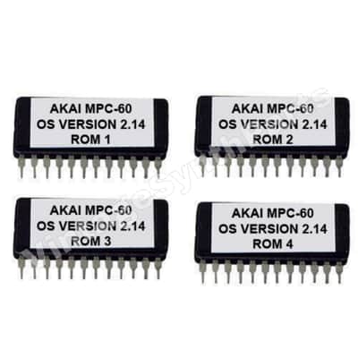 Akai MPC-60 OS 2.14 Operating System Eproms Vintage Sampler MPC60 Eprom Firmware Chip