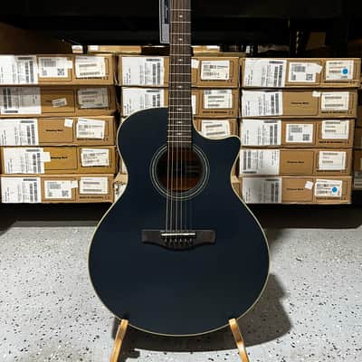 Ibanez AE100 Acoustic-Electric Guitar - Dark Tide Blue Flat image 1
