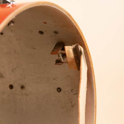 1960s Gretsch 14x20 Tangerine Sparkle Bass Drum Shell image 12