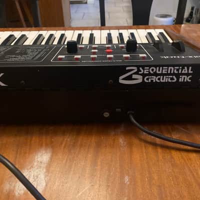 Sequential Six-Trak 49-Key 6-Voice Polyphonic Synthesizer 1984 - 1985 - Black with Wood Sides (Serviced) With Hard Case image 8