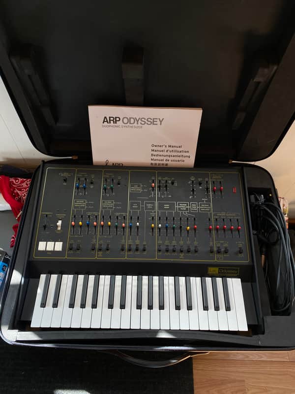 Korg ARP Odyssey Rev2 Black/Gold with SQ-1 Sequencer, 2018 image 1