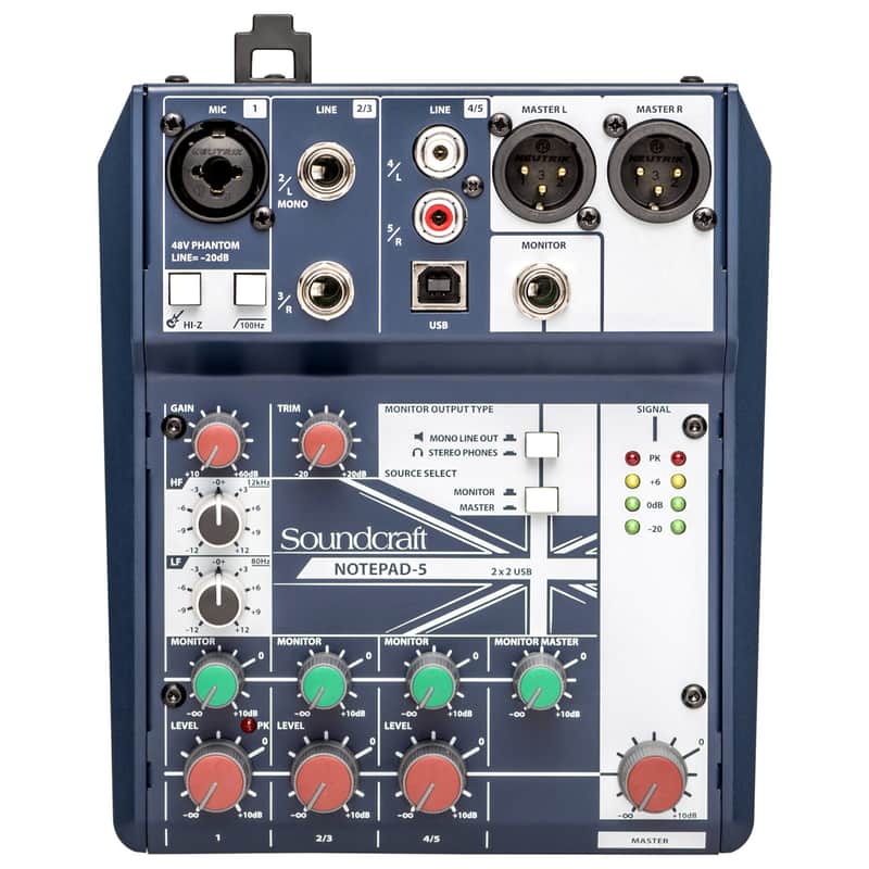 Soundcraft Notepad-5 5-Channel Analog Mixer image 1