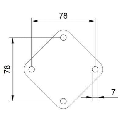 Ludwig Classic Bass Drum cover/blanking/delete plate image 4