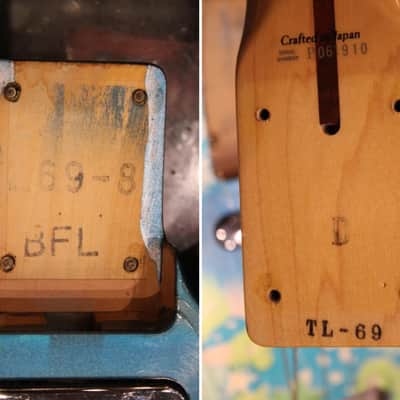 FENDER Telecaster TL69-85  2001 - Blue FLower - Japan Import image 9