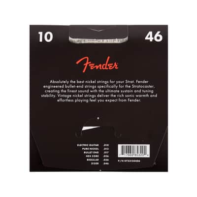 Fender 3150R Pure Nickel Bullet End 10-46 image 2