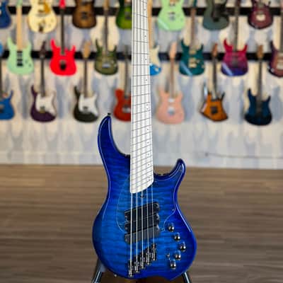 Dingwall Guitars Combustion C3 5 String - Indigoburst - Quilt Maple Top image 5