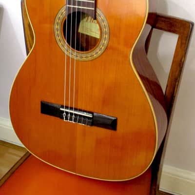 hand made solid cedar top vintage classical Spanish guitar new set up *bone nut and saddle* image 1