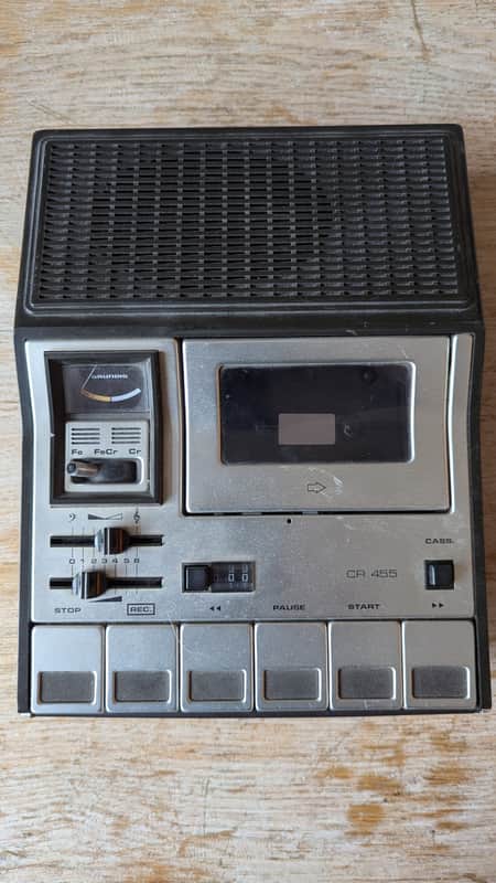 Grundig CR 455 Vintage Cassette Player Recorder image 1
