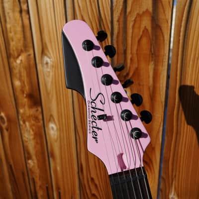 Schecter DIAMOND SERIES Machine Gun Kelly Signature PT - Pink Left Handed 6-String Electric Guitar (2023) image 7