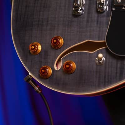 Washburn SH35TB Wing Series Semi Hollow Electric Guitar w/Gigbag, Trans Black image 18