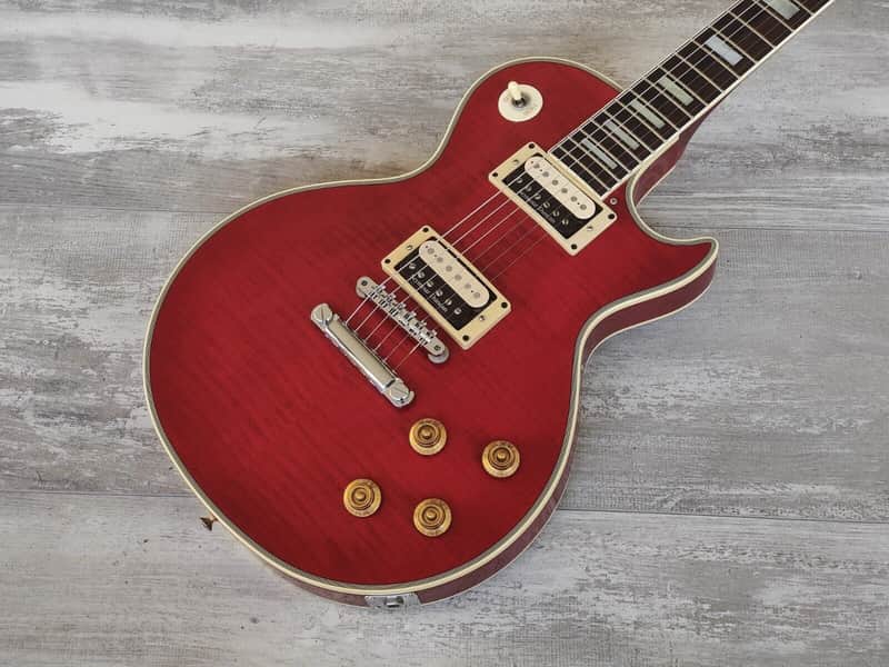 1987 Greco Japan EGC Custom Order Les Paul Custom (Flame Red) | Reverb