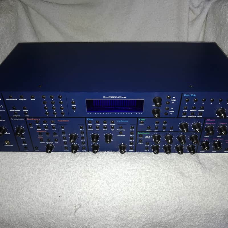 2000s Novation Supernova Rack Blue