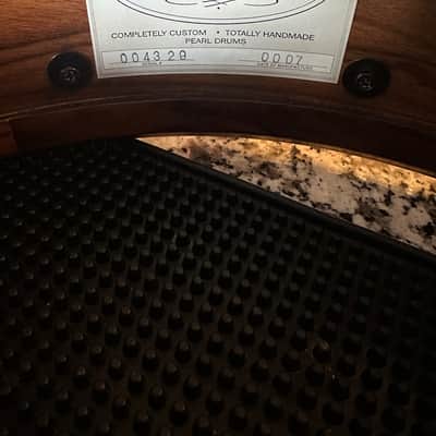 Pearl Masterworks 14x5 Santos Rosewood Limited Edition Snare – Gold Hardware – 2000 – Mint image 2