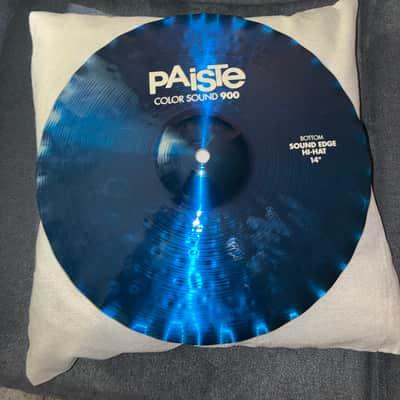 Paiste 14" Color Sound 900 Series Sound Edge Hi-Hat Cymbals (Pair) 2017 - Present - Blue image 3
