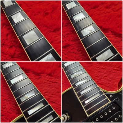 Rare - Aria Pro II LC-1000 1977 - Tobacco Brown Sunburst Lacquer Finish - Les Paul Custom - Original DiMarzio Super II DP104 Humbuckers - Ebony Fretboard & Mother Of Pearl Inlays - Made In Japan - MIJ image 7