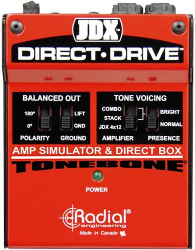 Radial JDX Direct-Drive Pedalboard Guitar Amp Simulator DI Pedal image 1