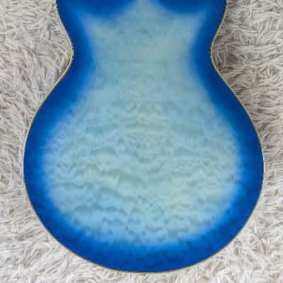 Ibanez AM93QMJBB Artcore Expressionist Semi Hollow Electric Guitar Jet BlueBurst image 7