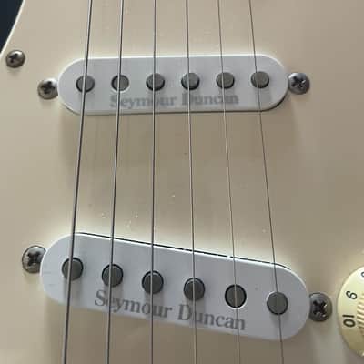 Fender Stratocaster MIM 1995 Black Labek - Seymour Duncan SSL-5 Gilmour Upgrades + CASE image 2