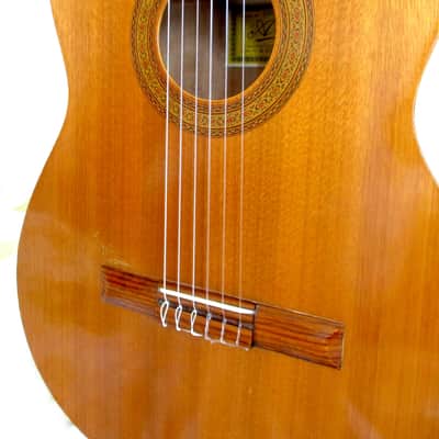 Aria  550 vintage classical guitar Japan  bone nut and saddle amazing tone,  player &  new set-up image 12