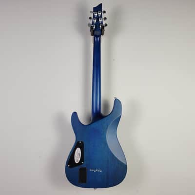 Schecter C-1 Platinum - See-Thru Midnight Blue Satin image 6
