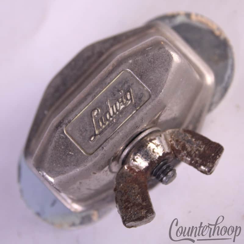 Ludwig Floor Tom Drum/Bass Spur/Cymbal Arm Mount Nickel Wing-Nut Vintage Mid-60s image 1