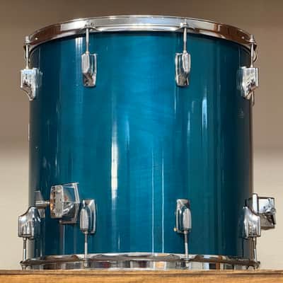 1980's Tama Superstar 16" Aquamarine Floor Tom 16x16 image 4