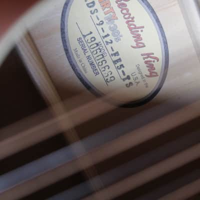RECORDING KING "Dirty 30s Series 9 12-String Dreadnought" image 10