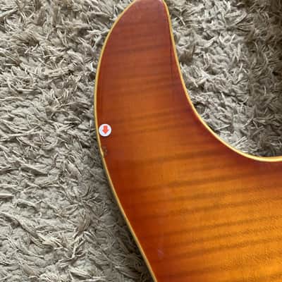 SSS Tiger Maple Top Cherry Burst Guitar Mahogany Body, Maple Neck image 10