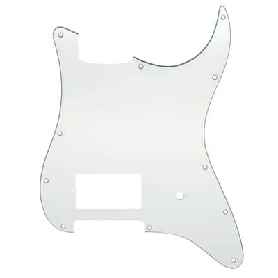 11-Hole Single Covered Humbucker Pickguard for USA/Mexico Fender® Tom DeLonge Strat Style - Aged White 3 image 1