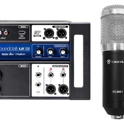 Soundcraft Ui12 12 Input Digital Mixer w/Wifi+App Control+Recording+Microphone image 1