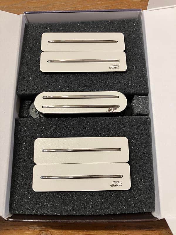 Joe Barden Engineering (JBE Pickups) HSH Set (Single Mode  HB Neck- S-Dlx Middle -Single Mode HB Bridge) White image 1