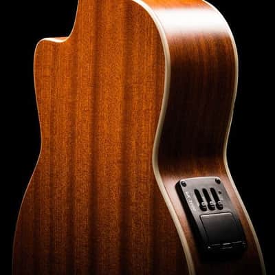 Ohana Model TK-20CE Solid Top Tenor Electric/Acoustic Ukulele + Gig Bag - BLEM image 4