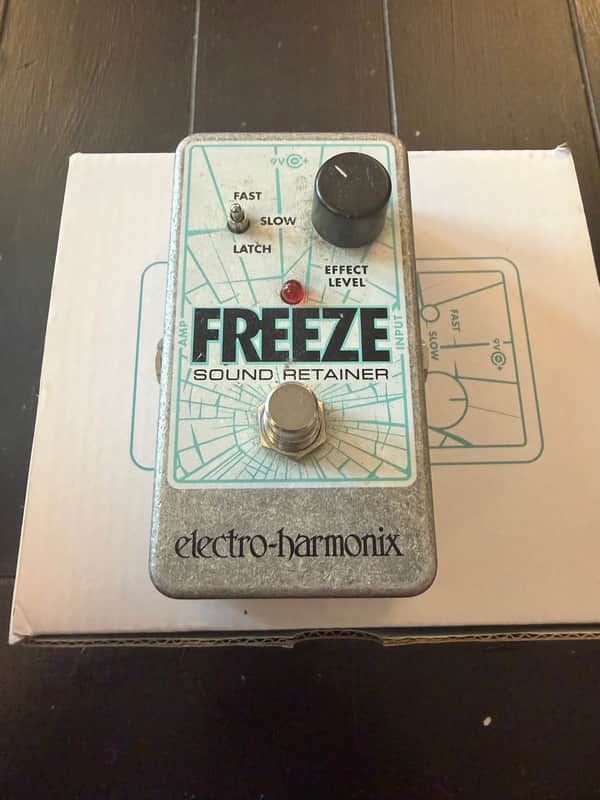 Electro-Harmonix Freeze Nano Sound Retainer Sustain Pedal 2010 - Present - Blue / Gray image 1