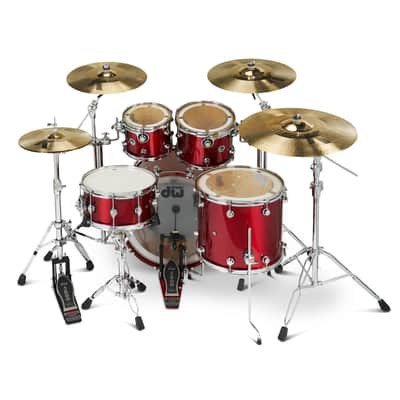 DW DWe 5pc Complete Electronic/Acoustic Drum Set w/Roland V51 Black Cherry Metallic image 5