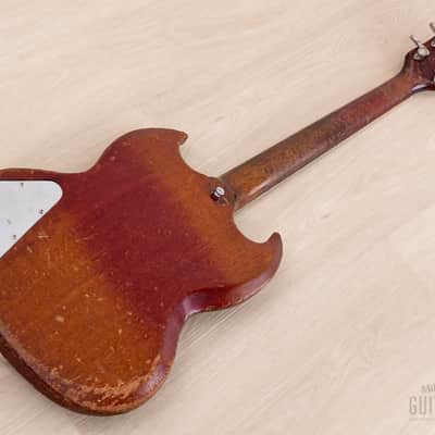1962 Gibson Les Paul SG Standard Employee Guitar Cherry w/ Pat # Pickups, Sideways Vibrola, Case image 14