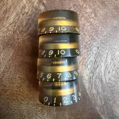 1950s Vintage Gibson Les Paul Standard & Junior Speed Knobs Authentic Vintage Part Circa 1953-1955 / Gold image 4