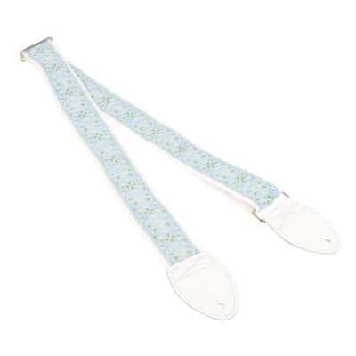 Souldier 2" Guitar Strap - "Medallion" Blue and White image 1