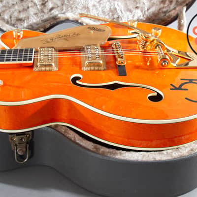 1990 Gretsch 6120W Nashville Western Orange MIJ Filter'Tron Bigsby OHSC image 6